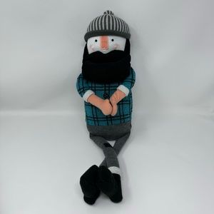 Pillowfort Target Blue Flannel Lumberjack Stuffed Doll